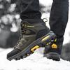 Large Size Outdoor Hiking Boots New Men Women Non Slip Lace Up Climbing Winter Black Warm Fur Sneakers Size Trekking Hiking Shoe