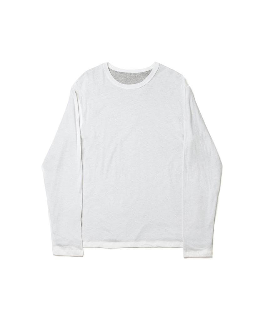 HATCHINGROOM Two Face Ringer Tee M.Grey/White