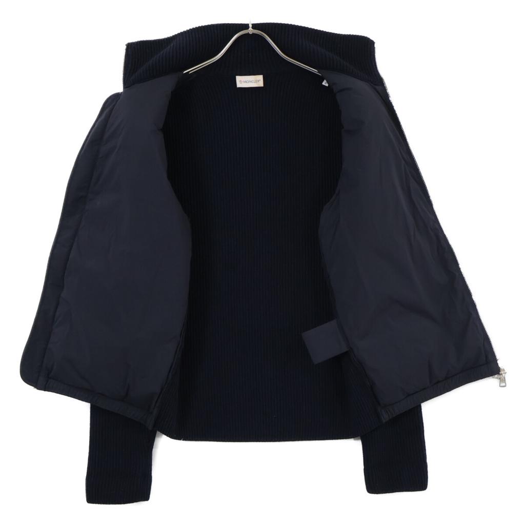 MONCLER F20919B51200 CARDIGAN TRICOT Knit switch down Jacket S NavyUsed