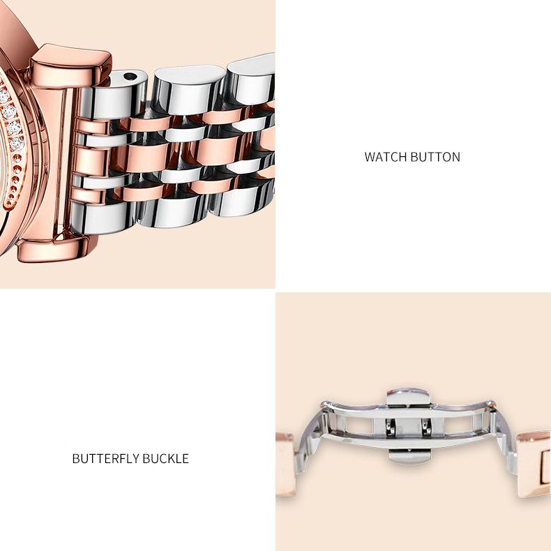 AILANG Neue Damenuhr, automatische mechanische Uhr, modische Damenuhr, wasserdicht