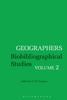 Kniha Geographers : Biobibliographical Studies, Volume 2