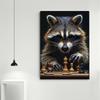 Tiger Vs Lion Chess Raccoon Chimpanzee Bear Leopard Canvas Painting Poster Print Motivational Wall Art Pictures Room Home Decor