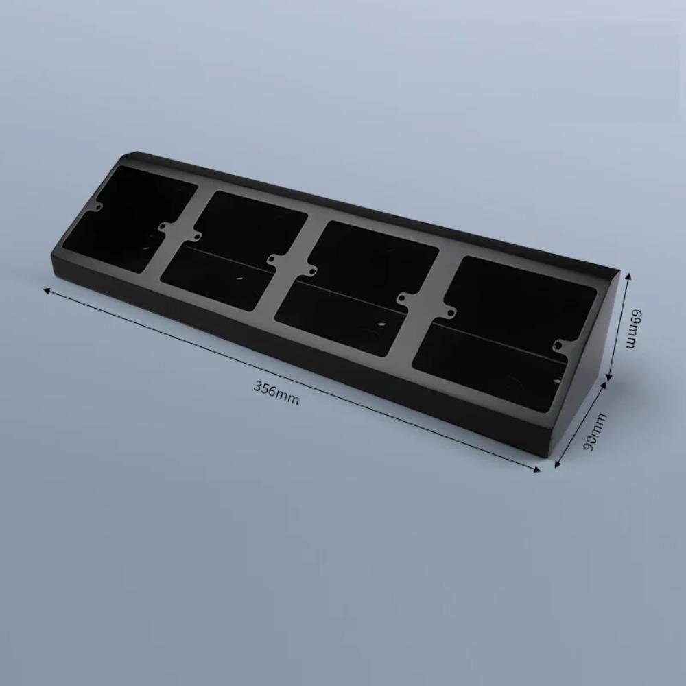 Rustproof Socket Bottom Box Stainless Steel 86 Type Laboratory Socket Box Waterproof Angle Triangle Design