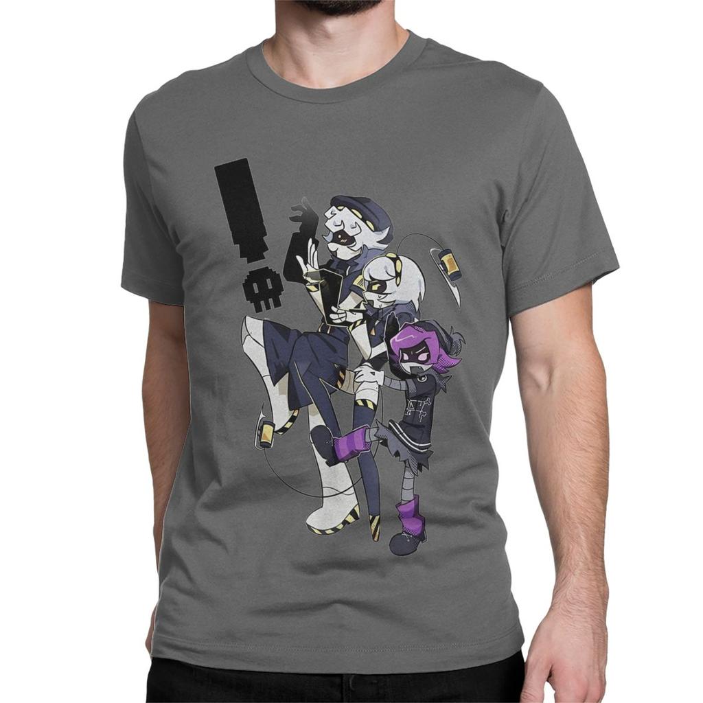 Anime T Shirts Men Women Pure Cotton Casual T-Shirt Round Neck N and Uzi Doorman Tees Short Sleeve Clothes Summer