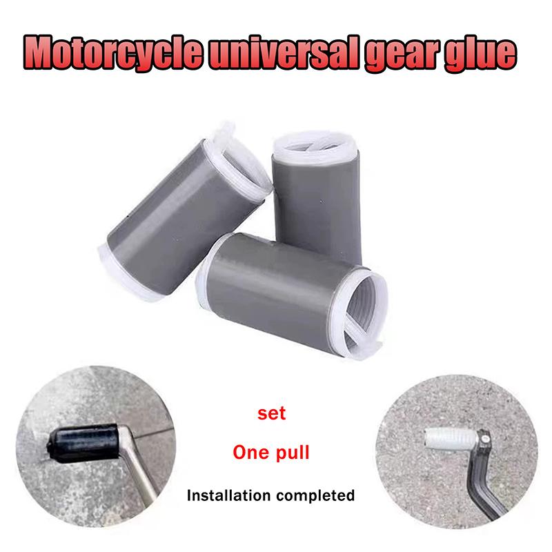 2Pcs Motorcycle Shift Gear Lever Cover Anti Theft Shoes Silicone Self Shrinking Motorcycle Riding Equipment Protective Cover