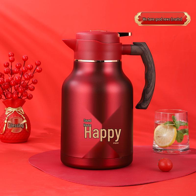 304 Stainless Steel Insulated Double-Layer Kettle for Hot Water, Ideal for Weddings and Home Use