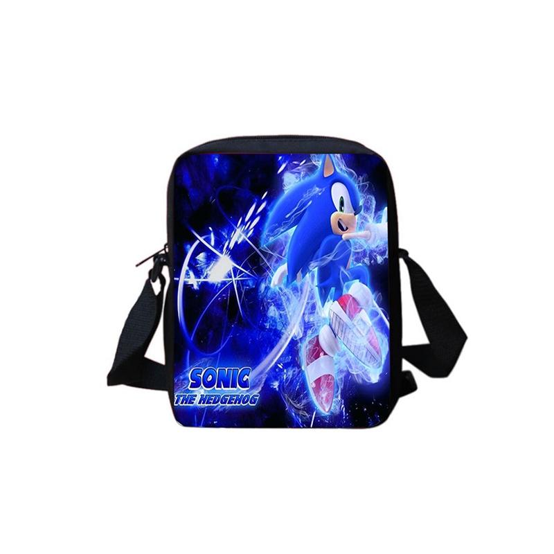 Mochila Escolar Sonic para Estudantes Grande Capacidade Impermeável Bolsa de Ombro Viagem ao Ar Livre Presente
