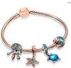 New Ocean Series Leather Rope Charming Women's DIY Exquisite Beaded Bracelet