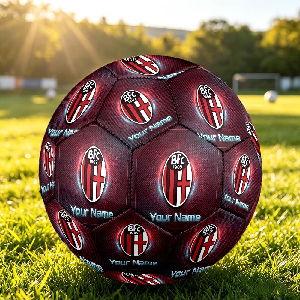 Personalized Size 5 Football Bologna FC Pattern Outdoor Game Sports Ball Gift