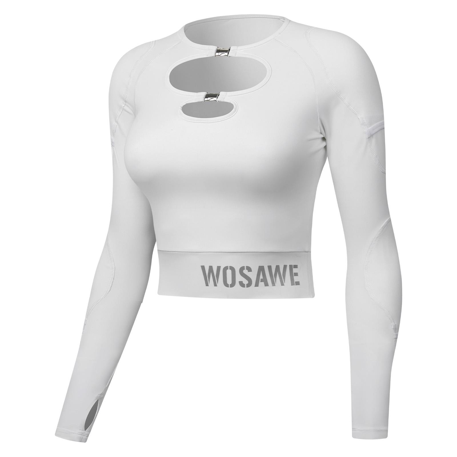 

WOSAWE Women s Motocross Motorcycle Stretch-Fit Sexy Breathable CE-Certified Soft Protective Gear Riding Jacket M білий