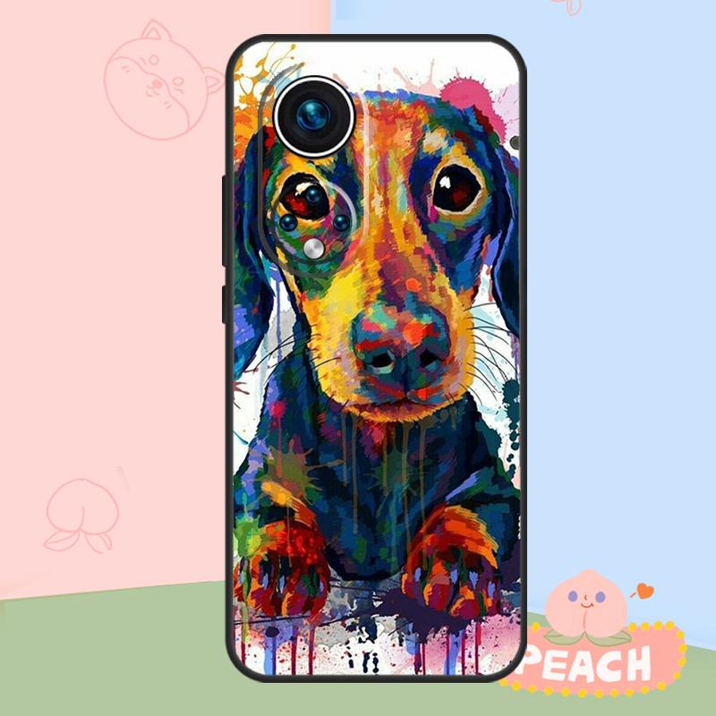 Dogs Dachshund Cute Case For Honor Magic 5 6 7 8 Lite Honor 400 Pro 200 50 70 90 X8c X9a X9b X9c X9d Win RT Cover