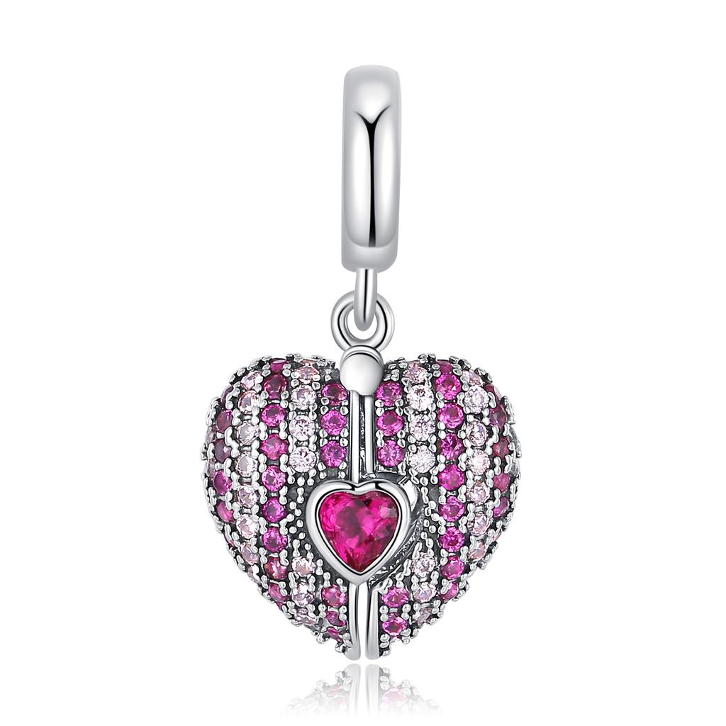 Trendy Copper Openable & Engravable Rotundity Love Locket Dangle Charm Fits Bracelet Fine Romantic Jewelry Gifts