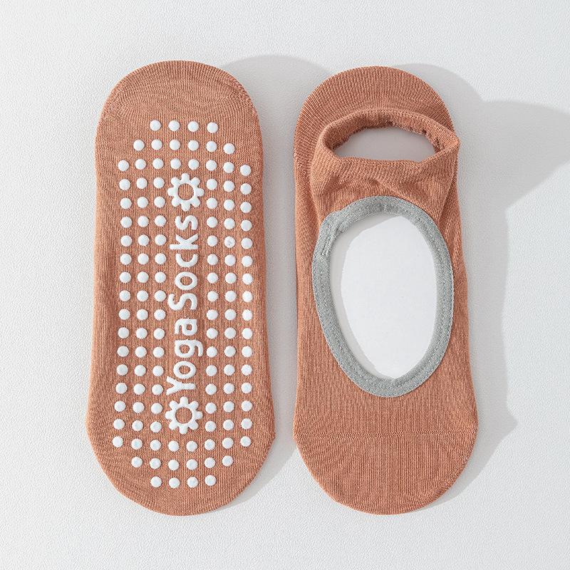 Yoga Socks, Women's Boat Socks, Summer Thin Pure Cotton Fitness Dance Silicone Anti-slip Sports Socks, Professional Pilates Socks