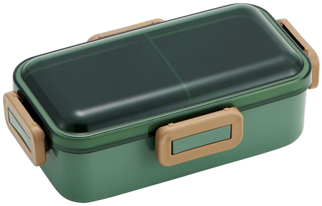 

Skater Bento Single Made in for with Locking for Dishwasher and Microwave Nature Color Sage Green Box, 530ml, Tier, Japan, Women, 4-Point