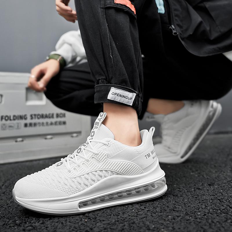 Large Size Men's Shoes Breathable Lightweight Sports Shoes Outdoor Mesh Black Walking Shoes Trendy Men's Casual Shoes Running Sh