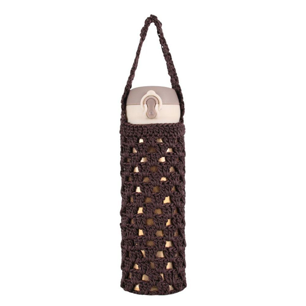

Knitted Water Bottle Cover Reusable Cup Pouch Portable Water Bottle Bag Water Bottle Accessories 18