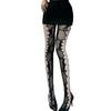 Sexy Hollow Out Mesh Tights for Women Patterned Tights Fishnet Stockings Opaque Pantyhose for Valentine Costume Cosplay Party