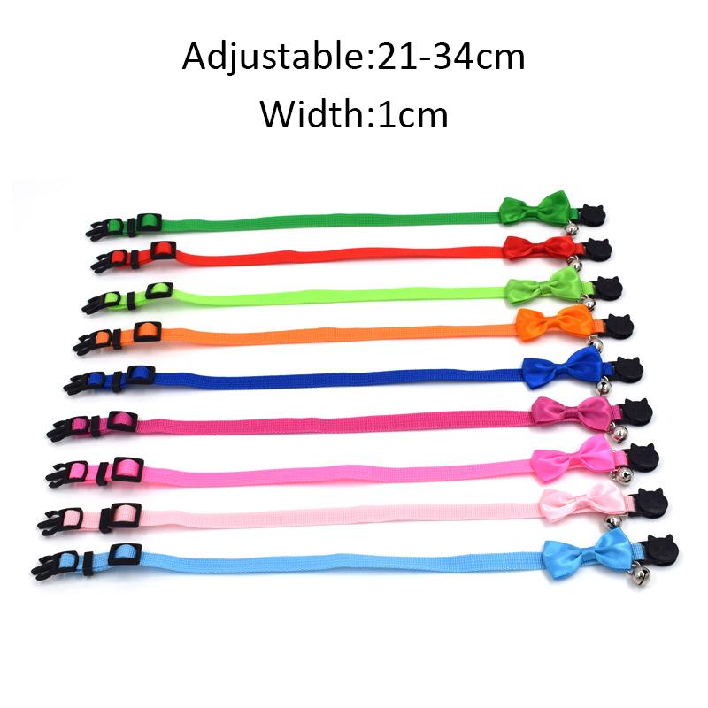 Obojky pro domácí mazlíčky Nové obojky s lukem pro domácí mazlíčky Roztomilé obojky pro kočky Potřeby pro domácí mazlíčky Vícebarevné nastavitelné nástroje na oblékání zvířat Příslušenství pro domácí mazlíčky