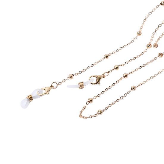 

Цепочка для очков из искусственного жемчуга, шнурок на шею, металлический фиксированный шнурок для очков для вождения 1