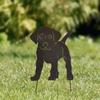 Metal Garden Dog Statue Decorative Stakes Animal Silhouette for Garden Home Decor Outdoor Gifts