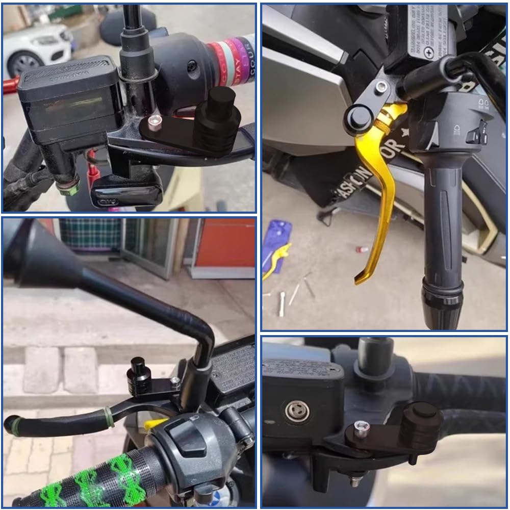 Motorcycle Parking Brake Motorcycle Brake Aluminum Easy Black Lock, Switch, Alloy, Installation, [Used]