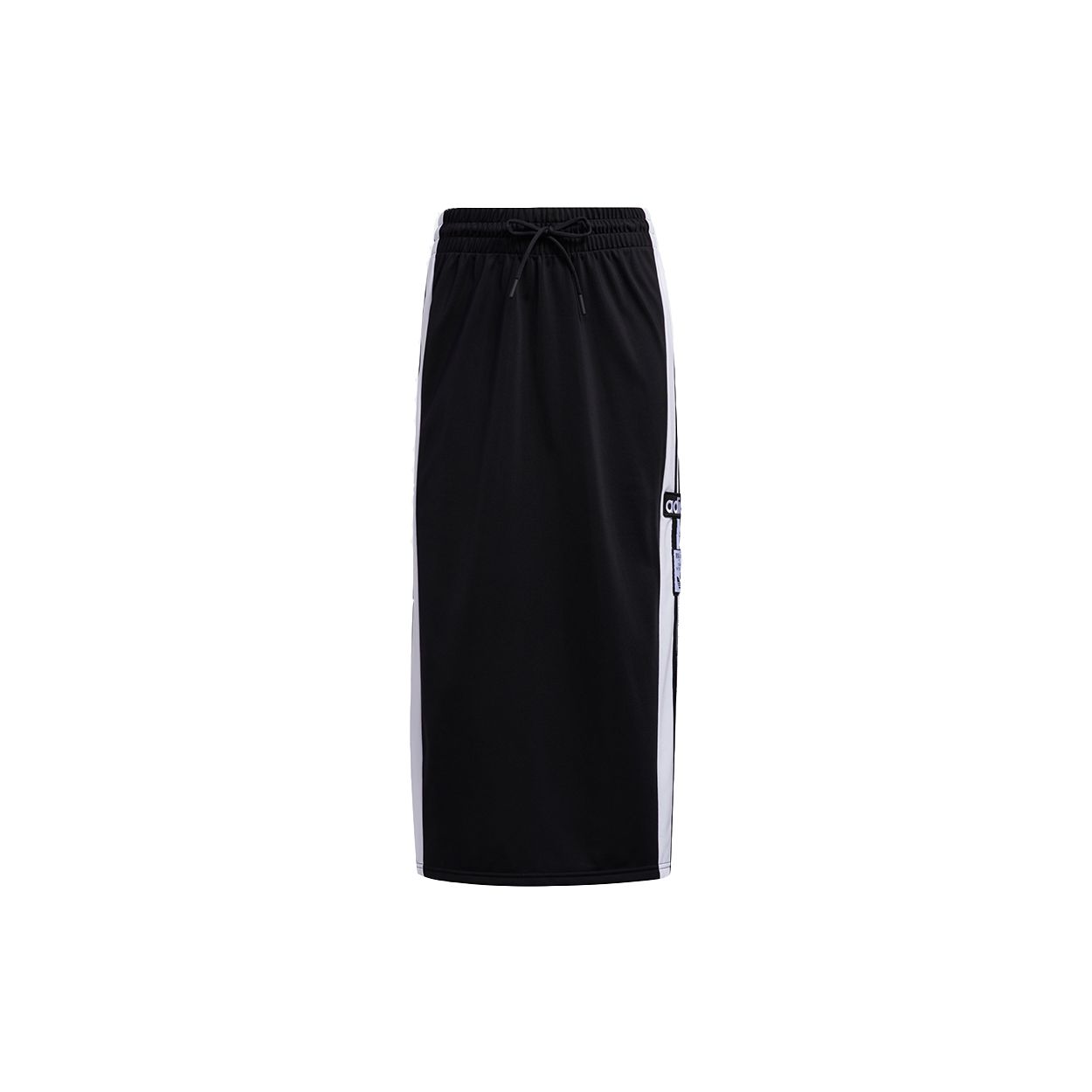 Adidas Originals Women Adibreak Trefoil Three Stripes Retro A-Line Polyester Casual Long Skirt Black White H39022 30