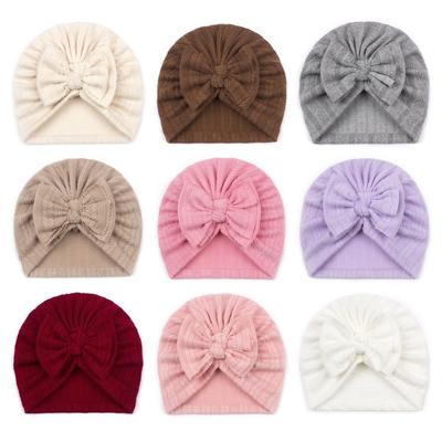 Gorro para Bebé Recién Nacido con Lazo Turbante Anudado Gorros Sombreros Ropa para la Cabeza a Prueba de Viento para Bebés Caliente Gorro de Hospital para Recién Nacidos