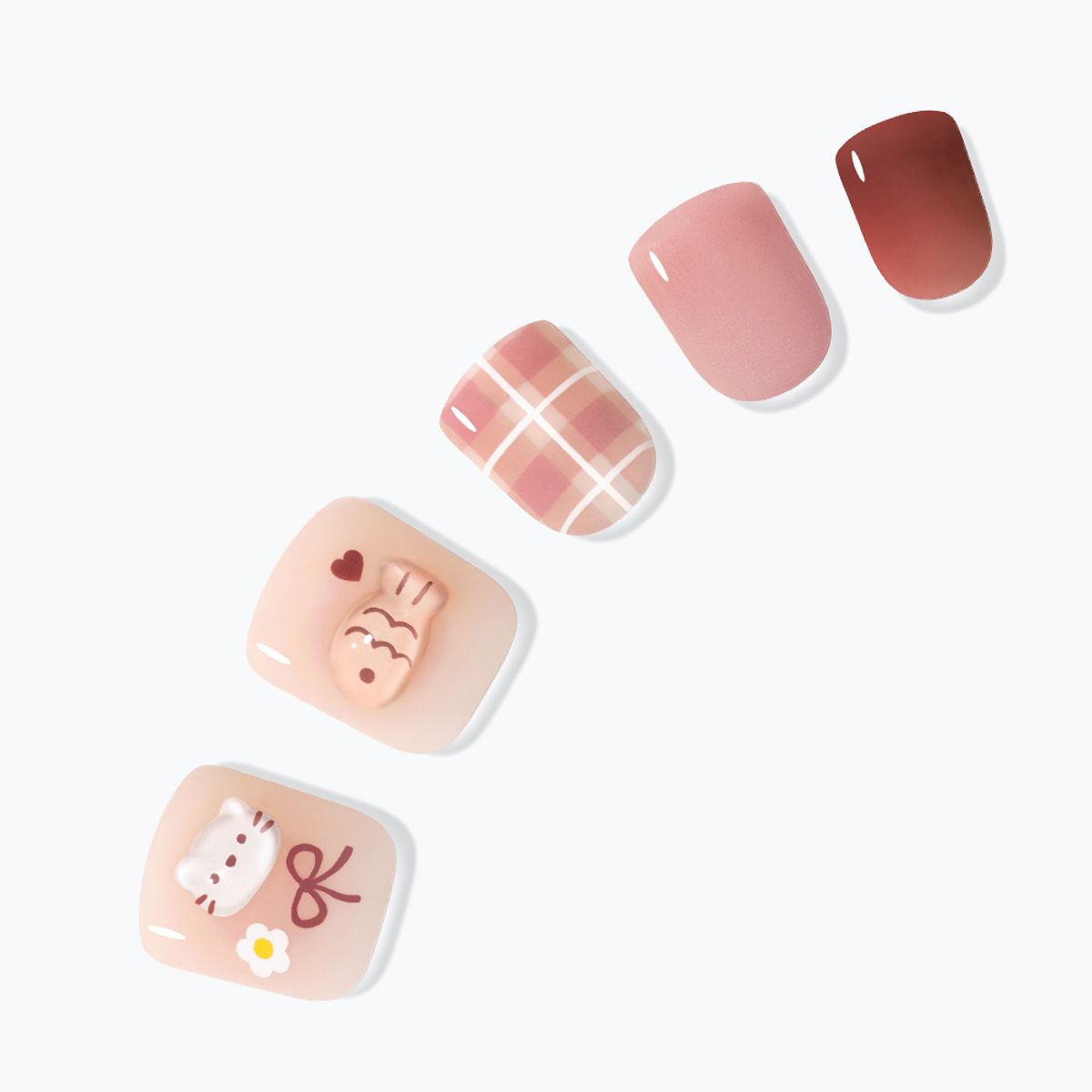 Dashing Diva Magic Press Tiny Cat (Short Square) Nail Tips