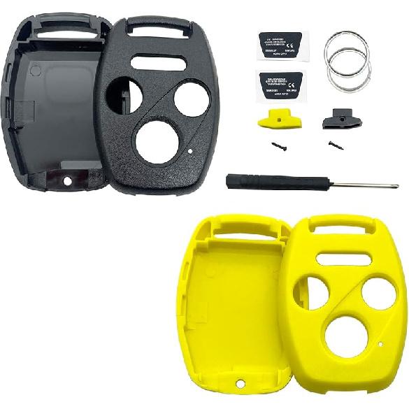 Replacement Key Fob Shell Keyless Entry Remote Car Key Fob Cover Case Fits for Honda 2003-2012 Accord / 2006-2013 Civic EX / 2009-2015 Pilot