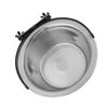 Dog Bowl Diner Dish Stainless Steel Hanging Medium Small Pet Puppy Cat Food Water Feeder L