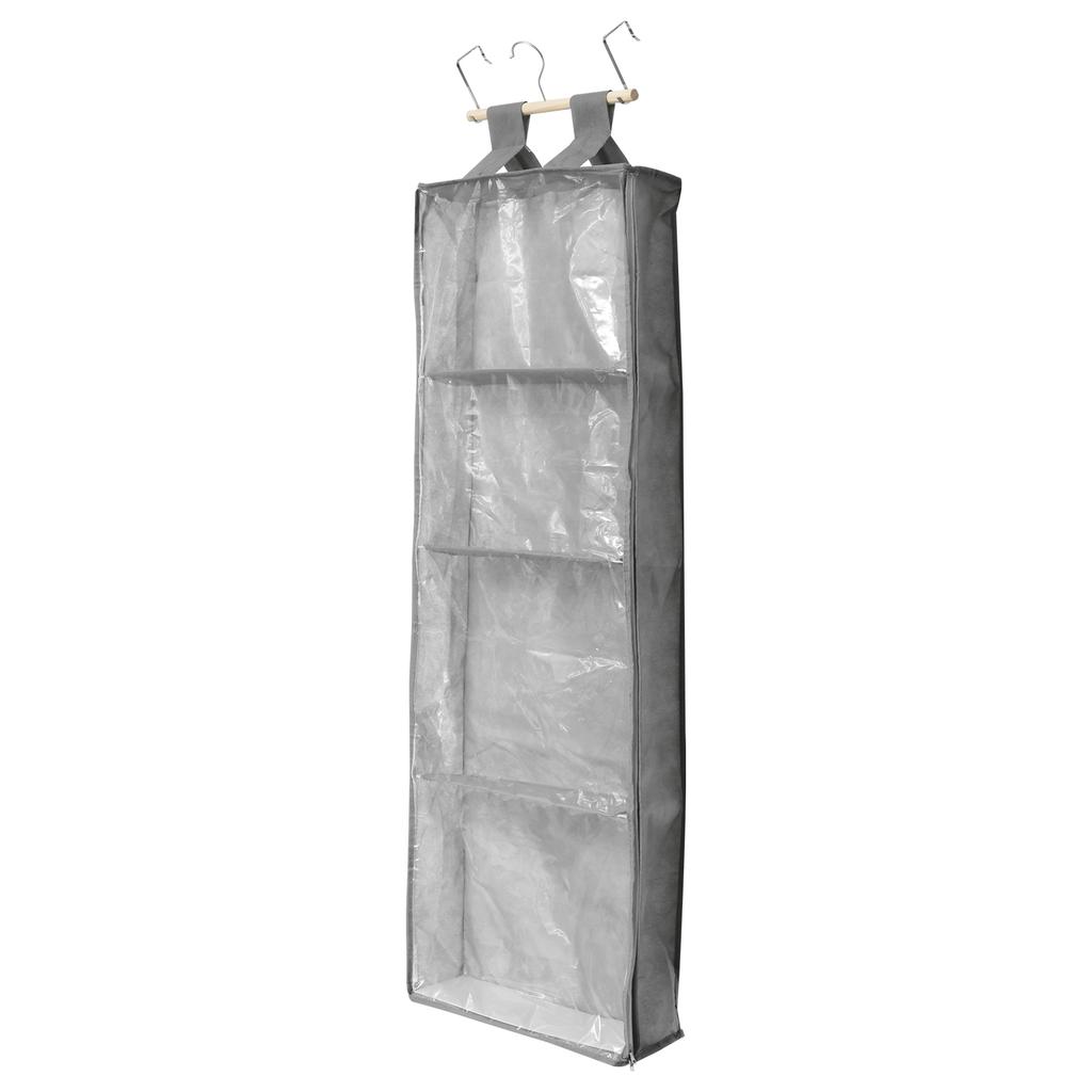 Wall Mounted Hanging Yarn Storage Bag Knitting Organizer with 4 Compartment Large Capacity Hanging Yarn Holder for Household
