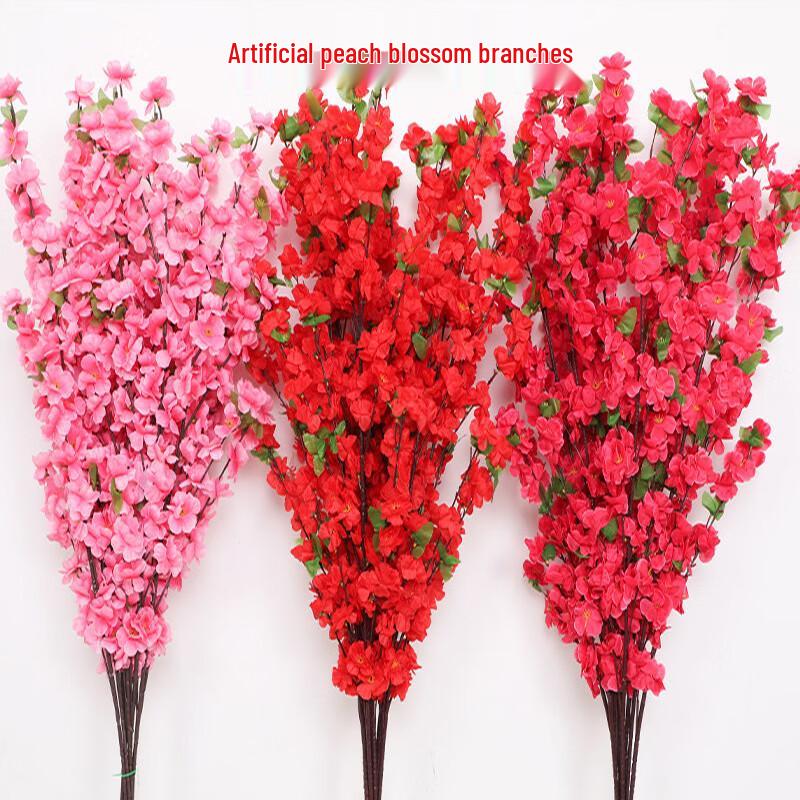 Artificial Peach Blossom Branches