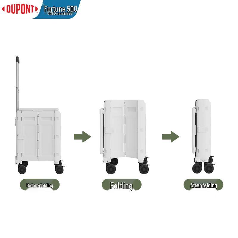 DuPont 70L Folding 4-Wheel Utility Cart