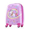 Kids Luggage Set, 2 Piece, 45.7 cm Hardside Rolling Wheels Suitcase with Hard-Shell Backpack, Unicorn Kids Carry on Luggage Set, Holiday Birthday Gift