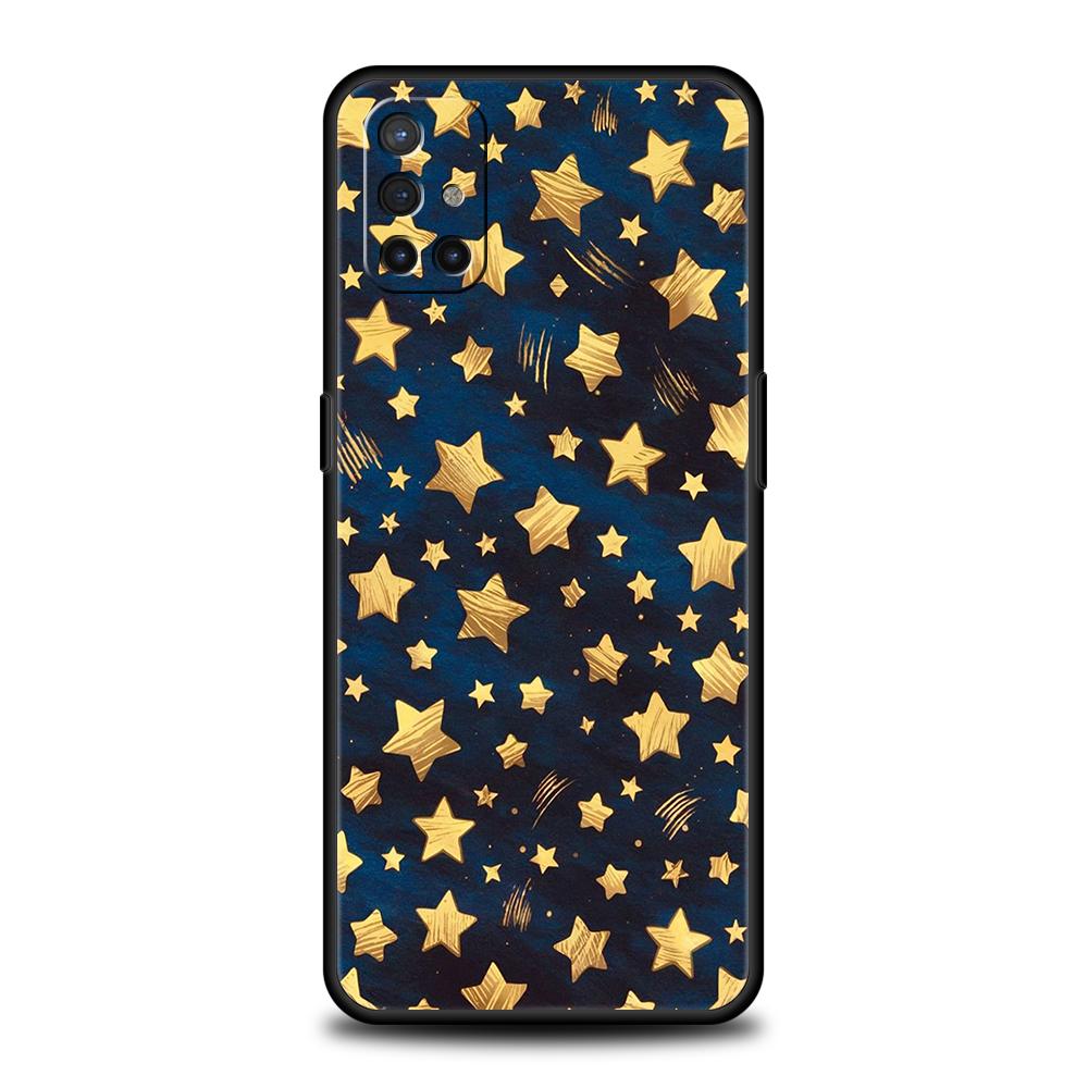 

Phone Case For Oneplus 13R 12R 13 12 10T 10R Nord N100 N200 N10 10 9 9R 9RT CE 2 Z Pro Soft TPU Yellow Star Word Blue Creative Nord CE 2 Lite