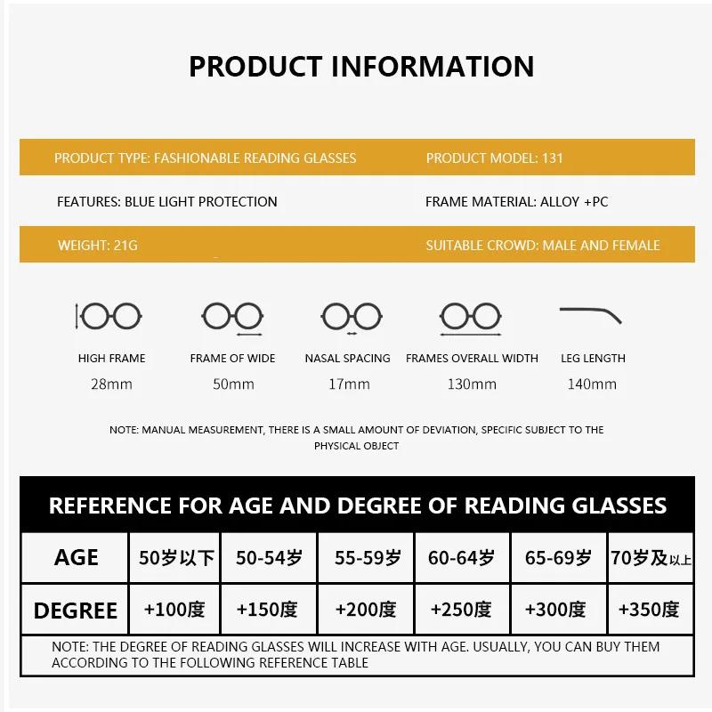 Metal Frame Men Reading Glasses Vintage Business Hyperopia Eyewear Male Reading EyeGlasses +1.25 1.75 2.75 3.75 5.0 6.0