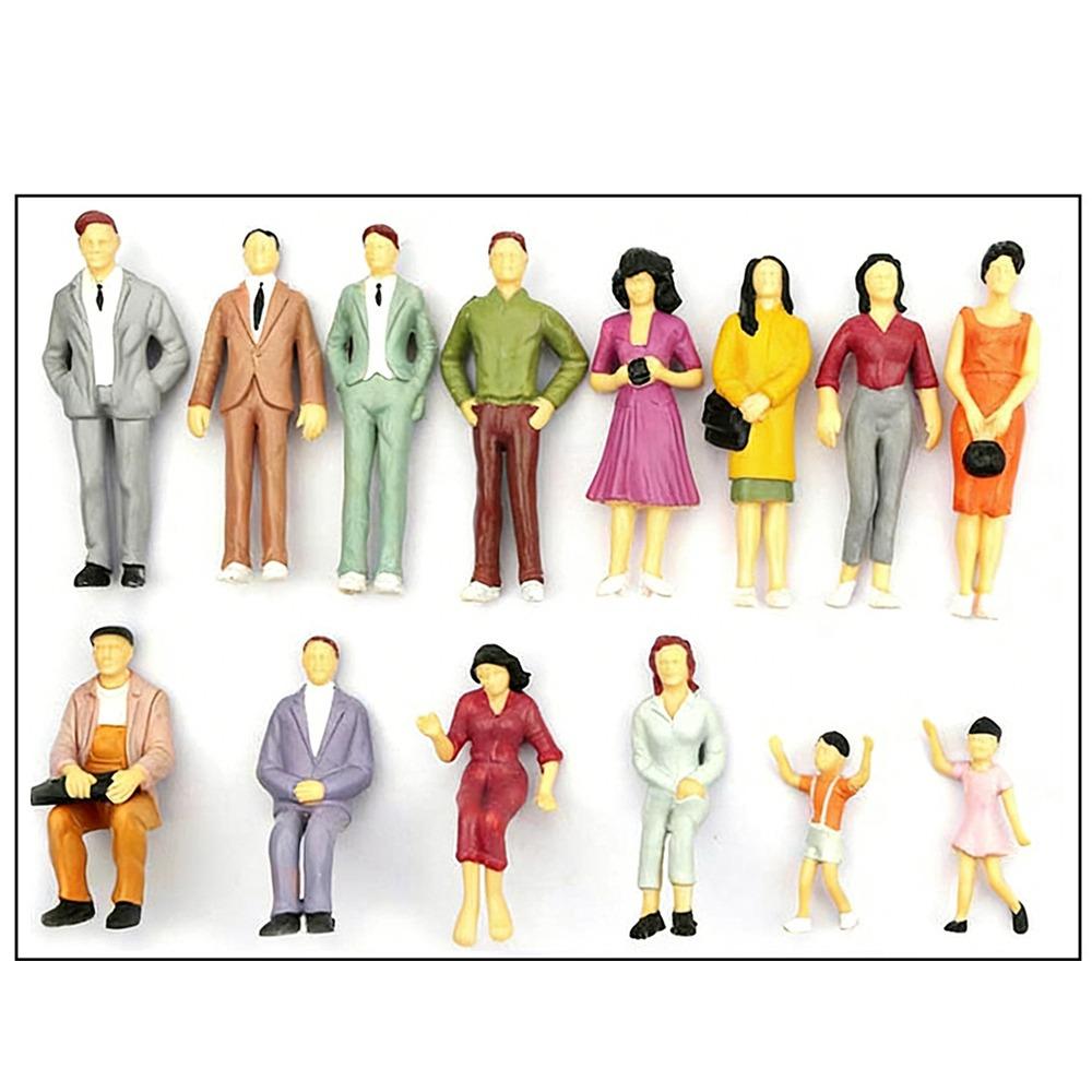 10/50pcs Mixed Color Figures Passengers Multistyles Standing People New Model Building People