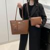 Minimalist Large Capacity Tote With Zipper Closure And Interior Phone Pouch For Office Use