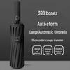 398 Bones Automatic Reverse Folding Windproof Sun & Rain Umbrella with UV Protection