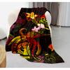 Polynesian Hawaiian tattoo designs Blanket Sofa Bed Travel Camping Living Room Office Conditioning Blanket for All Seasons Gifts