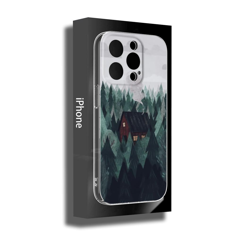 FOR IPhone Mountain Landscape Scenery Phone Case 14 11 12 Pro 8 7Plus SE X Pro 14 MAX 13 MINI XR XS Iphone 14 Soft Phone Covers