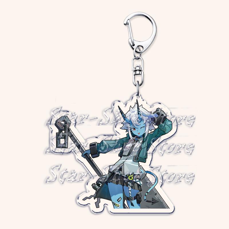 Hot Zenless Zone Zero Keychains for Womens Accessories Bag Ellen Joe Bangboo Miyabi ZZZ Anby Jane Doe Nicole Keyrings Fans Gifts