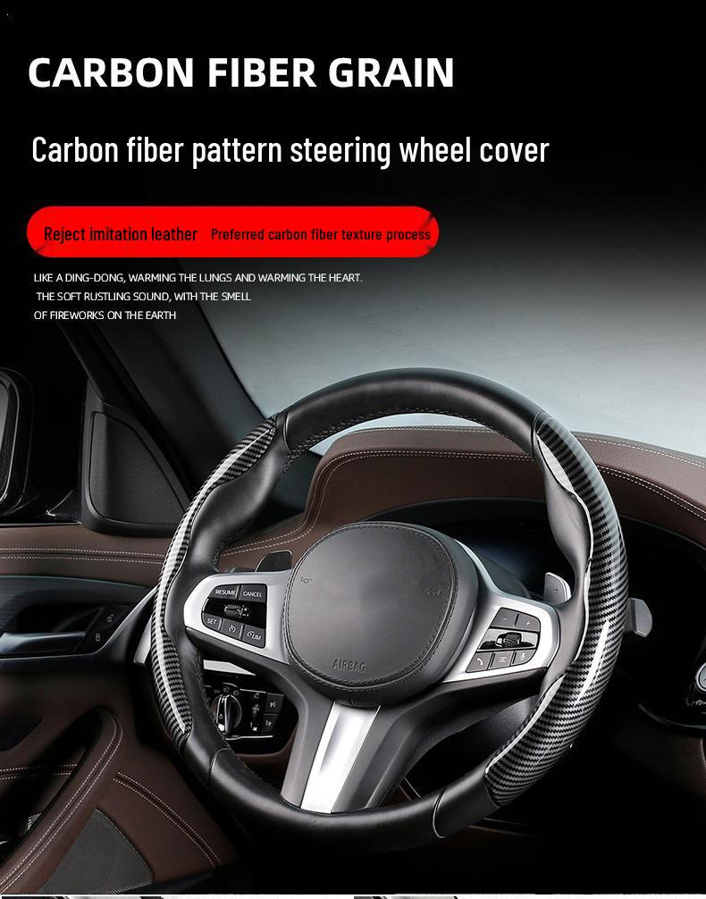 BYD Song Plus Carbon Fiber Steering Wheel Cover for Song Plus DMI and EV Models