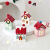 Ceramic Christmas cottages Houses With Battery Power Supply Safe Indoor and Outdoor Decoration For Seasonal Enthusiasts