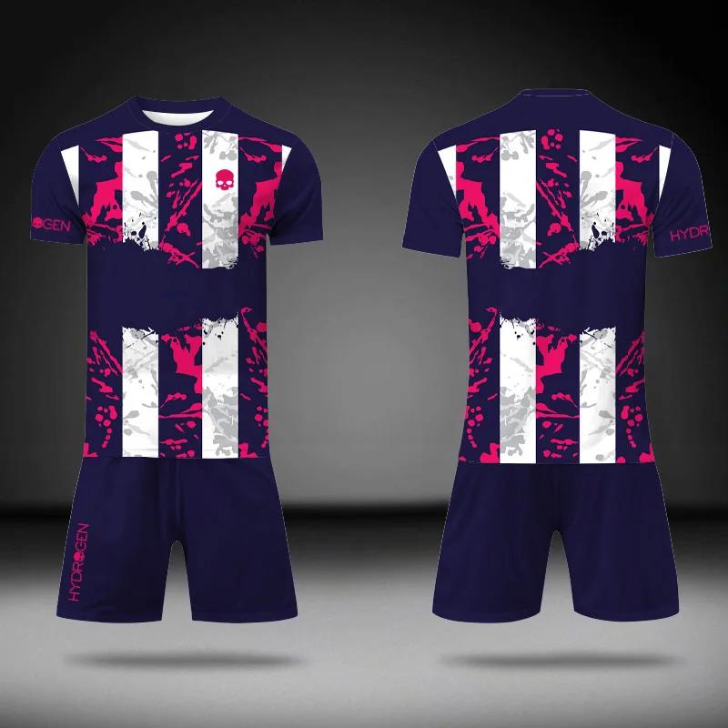 2025 Summer Quick Drying Sports 2 Piece Outfits Outdoor Tennis Badminton Basketball T-Shirt And Drawstring Shorts Set Sportswear