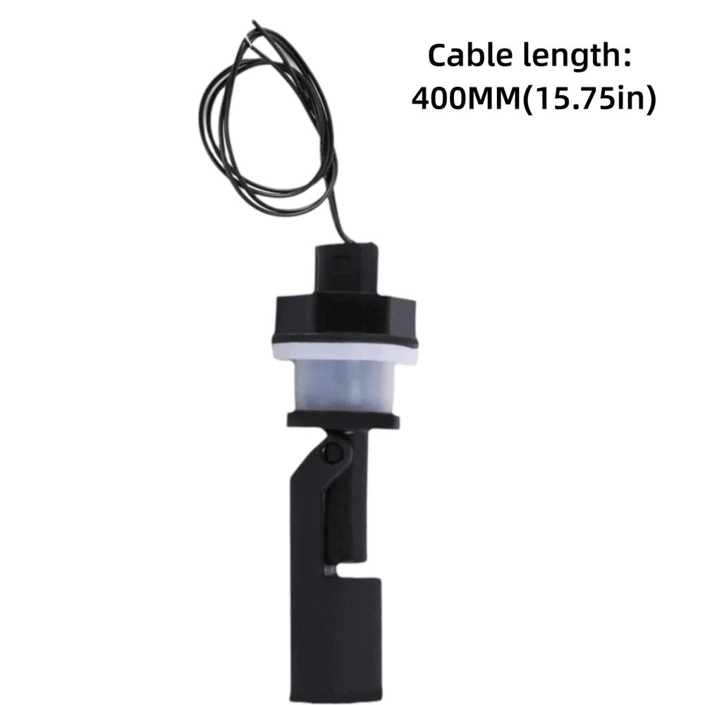 Durable PP Material Liquid Water Level Sensor 400MM Length Black Float Switch Water Level Sensor Water Containers