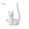 Contemporary Interior Decor Nordic Minimalist Ceramic Ornaments, Abstract Bear/Cat/Elephant/Cactus Sculpture Tabletop for Elegant Table Centerpieces