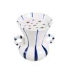 European Style Ceramic Amphora Striped Vase Hydroponic Flower Arrangement Container Living Room Dining Table Floral Vase Gifts