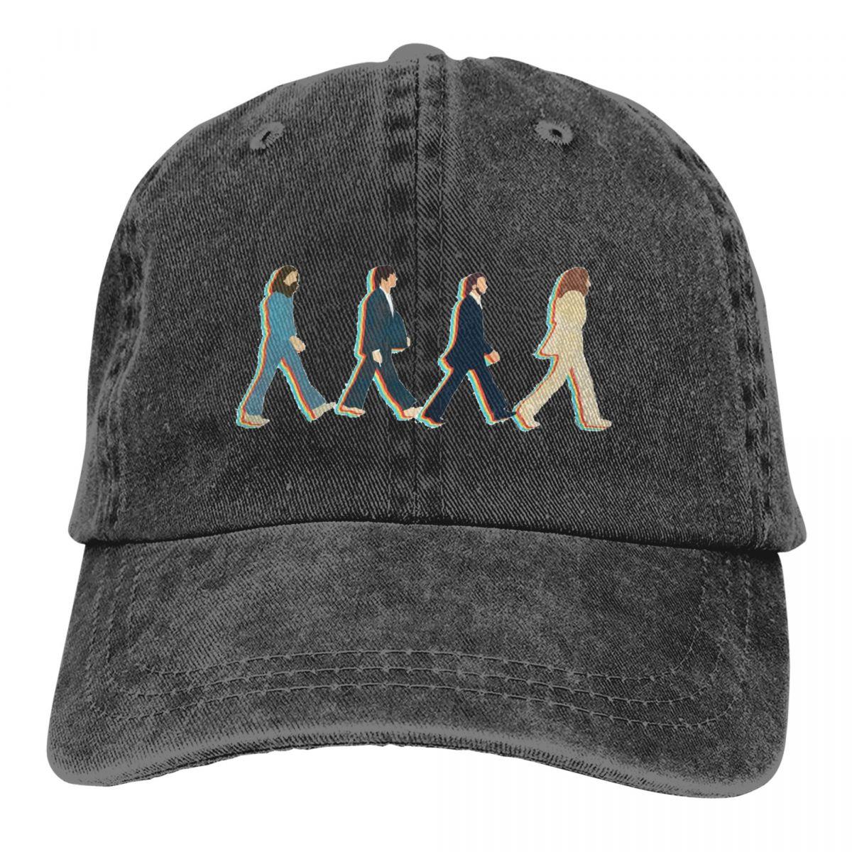 

Ретро-бейсбольная кепка The Beatle Walking Road в стиле унисекс, потертая джинсовая кепка Snapback, летняя неструктурированная мягкая кепка для улицы, кепка One Size