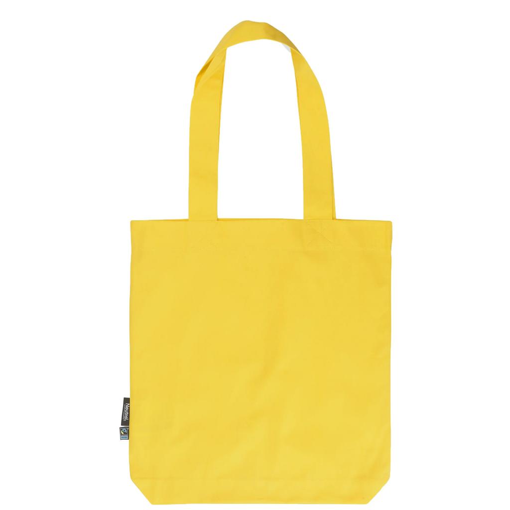 Neutral Plain Twill Long Handle Tote Bag